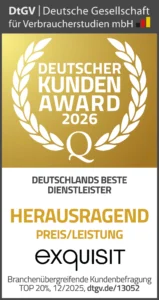 Deutscher Kunden-Award 2026: Preis/Leistung herausragend